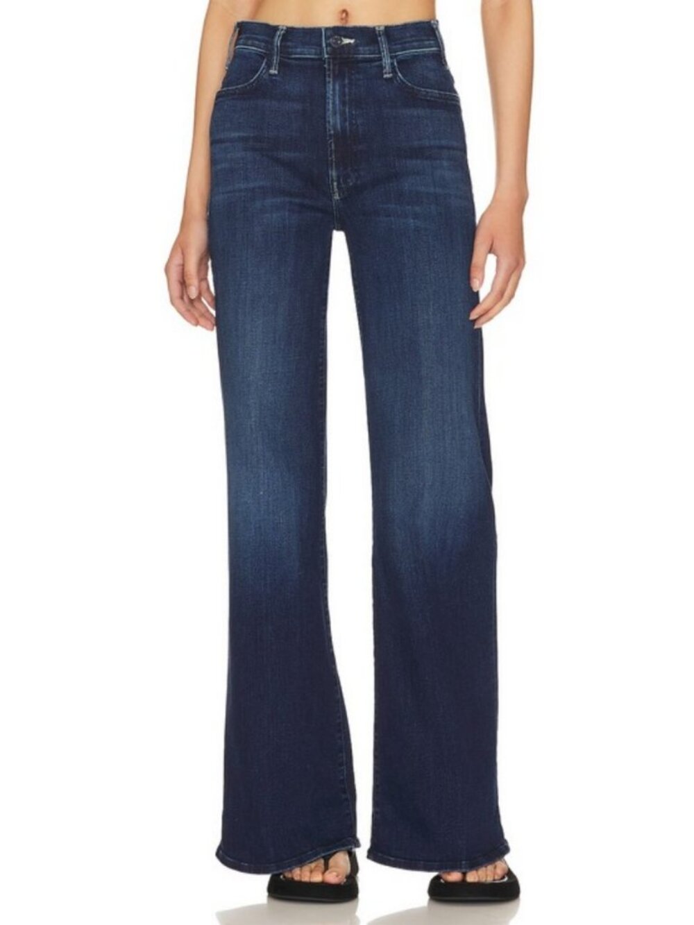 💕MOTHER💕 The Hustler Roller Sneak Jeans ~ Heirloom Blue 31 NWOT Wide Leg - Picture 8 of 16